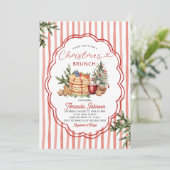 Invitation Cozy Pancakes & Holiday Pine Christmas Brunch (Debout devant)