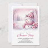 Invitation Cozy Snowy Forest Kids Download Christmas Invite (Devant)
