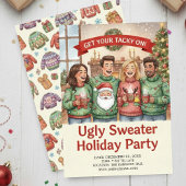 Invitation Cozy Ugly Sweater Holiday Party Hand Painted