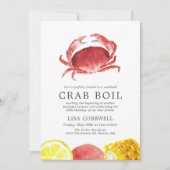 Invitation Crabe Crimelle | 50e anniversaire Crabe bouillie (Devant)