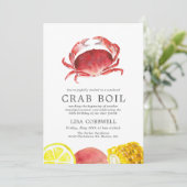 Invitation Crabe Crimelle | 50e anniversaire Crabe bouillie (Debout devant)