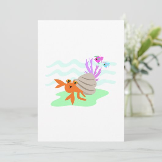 Invitation Crabe d'Hermite (Debout devant)