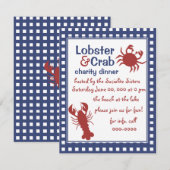 Invitation Crabe et homard ! (Devant / Derrière)