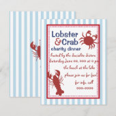 Invitation Crabe et homard ! (Devant / Derrière)