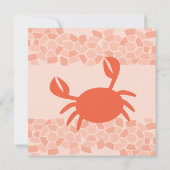 Invitation Crabe mosaïque (Dos)