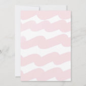 Invitation Crabe rose Animaux de la mer Fille 1er anniversair (Dos)