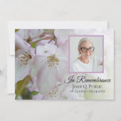 Invitation Crabe rose blanc Fleurs de pomme Anniversaire de l (Devant)