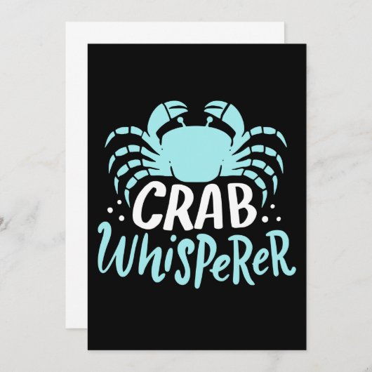 Invitation Crabe Whisperer (Devant / Derrière)