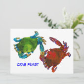 Invitation Crabes du Maryland avant et après (Debout devant)