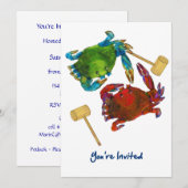 Invitation Crabes du Maryland avant et après que vous soyez (Devant / Derrière)