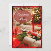 Invitation Crackers et bougies de Noël (Devant)