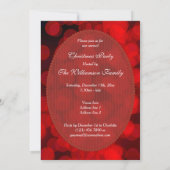 Invitation Crackers et bougies de Noël (Dos)