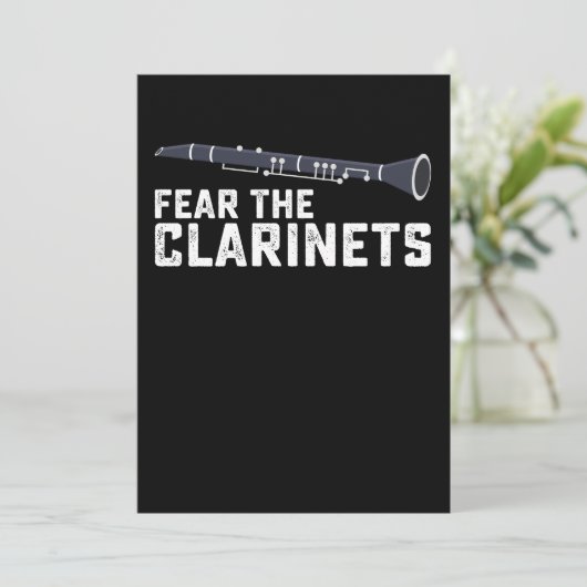 Invitation Craignez Clarinet Clarinettiste Clarinets (Debout devant)