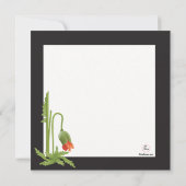 Invitation cramoisie de wedding shower de couples (Dos)