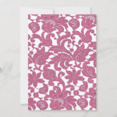 Invitation Cranberry Lace Dieu est Amour Mariage chrétien (Dos)