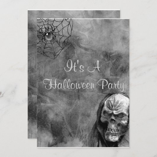 Invitation Crâne (Devant / Derrière)