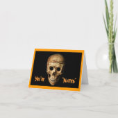 Invitation Crâne à grains brillants (Devant)