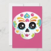 Invitation Crâne à sucre Dia de La Muerte Halloween Anniversa (Dos)