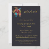 Invitation Crâne à sucre fleuri Sweet 16 Anniversaire (Dos)