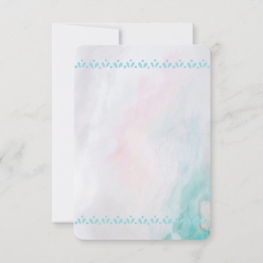 Invitation Crâne animal Boho avec papillons et fleurs (Dos)