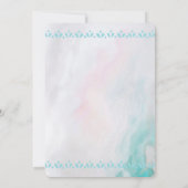 Invitation Crâne Boho avec Mariage floral Bouquet (Dos)