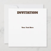 Invitation Crâne de buffle emblème amérindien (Dos)