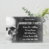 Invitation Crâne de Grunge (Debout devant)