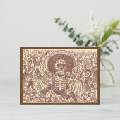 Invitation Crâne de Oaxaca, La Calavera Oaxaqueña (Debout devant)