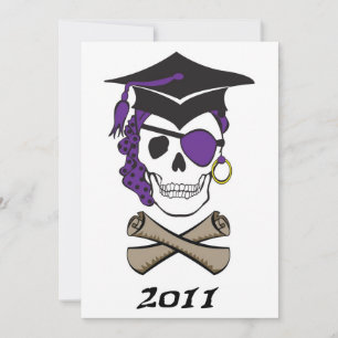 Invitation Crâne de pirate de la Pirate