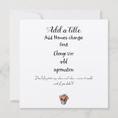 Invitation Crâne de rose - Jusqu'à ce que la mort nous sépare (Dos)