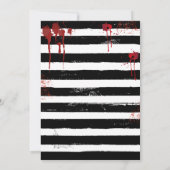 Invitation crâne et Rose (Dos)