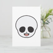 Invitation Crâne Fantôme Chibi Pastel Gothique Halloween (Debout devant)