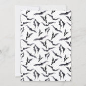 Invitation Crâne gothique Nous mourons à la fête d'Halloween (Dos)