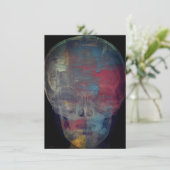 Invitation Crâne humain Abstrait (Debout devant)