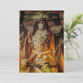 Invitation crâne samouraï japonais de samouraïs d'armure de (Debout devant)