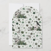 Invitation Crânes et trèfles gothiques Célébration de St Patr (Dos)