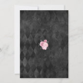 Invitation Crânes Squelette Jusqu'à ce que la mort nous sépar (Dos)