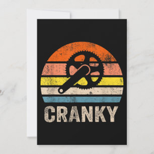 Invitation Cranky Vintage Soleil Drôle Amateurs de vélo Cycli