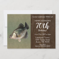 Crappie Pêche Thème 70ème anniversaire fête