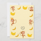 Invitation Craquez pour les Bananes, Anniversaire du Singe Ja (Dos)