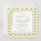Invitation Cravate Chevron pour bébé Boy Bow Baby shower d'im (Dos)
