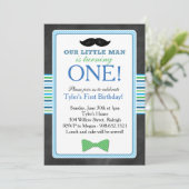 Invitation Cravate de la boue Little Man et Anniversaire de l (Debout devant)