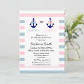 Invitation Cravate de la Marine Nautique Bow et Bow (Debout devant)