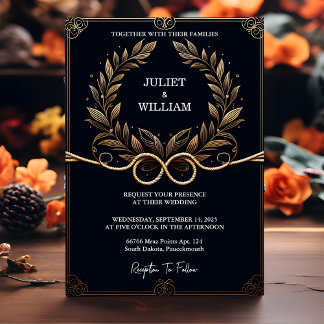 Invitation Cravate Floral Corde mignonne Nous Mettons Le Mari