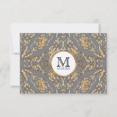 Invitation Cravate noire Elégance 2, Réception de mariage d'o (Dos)