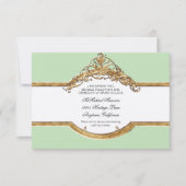 Invitation Cravate noire Elégance 2, Réception de mariage d'o (Devant)