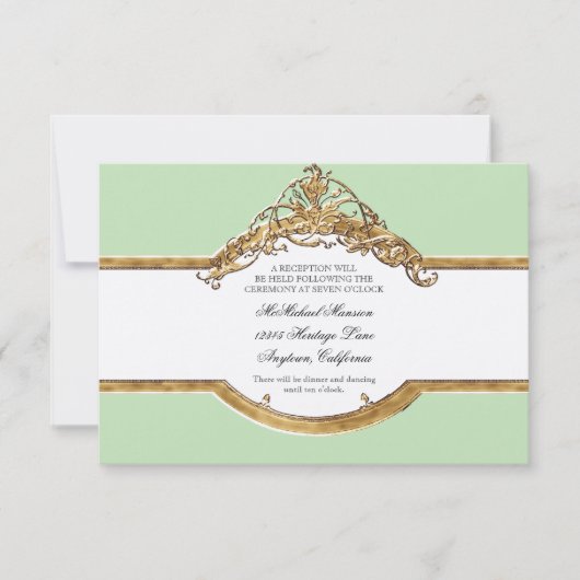 Invitation Cravate noire Elégance 2, Réception de mariage d'o (Devant)