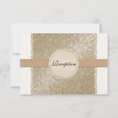 Invitation Cravate noire Elégance, Champagne Détails Mariage (Dos)