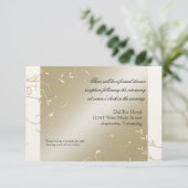 Invitation Cravate noire Elégance, Champagne Détails Mariage (Debout devant)