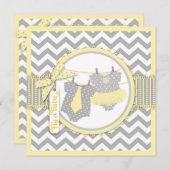 Invitation Cravate ou Tutu & Chevron Imprimer la partie de ré (Devant / Derrière)